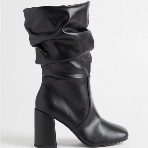 Slouchy Mid Calf Boot (WW) - Picture 2 of 6